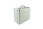 Light Weight Portable Watch Case Aluminum Watch Carry Box Silver Removable Trays